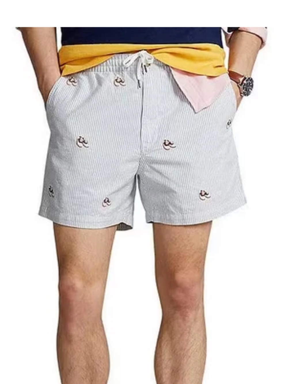 Polo Ralph Lauren Light Blue classic fit Preppy shorts.
